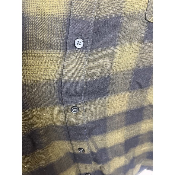 Lucky Brand Flannel Womens Size Small Green Flannel Plaid Pullover Blouse - Picture 3 of 8